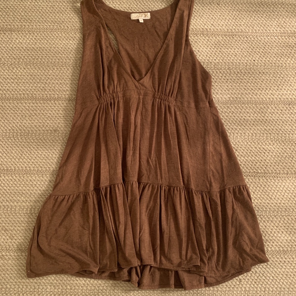 LaROK Brown flowy shirt L
